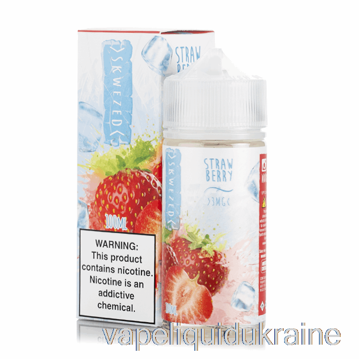 Vape Liquid Ukraine ICE Strawberry - Skwezed E-Liquid - 100mL 0mg